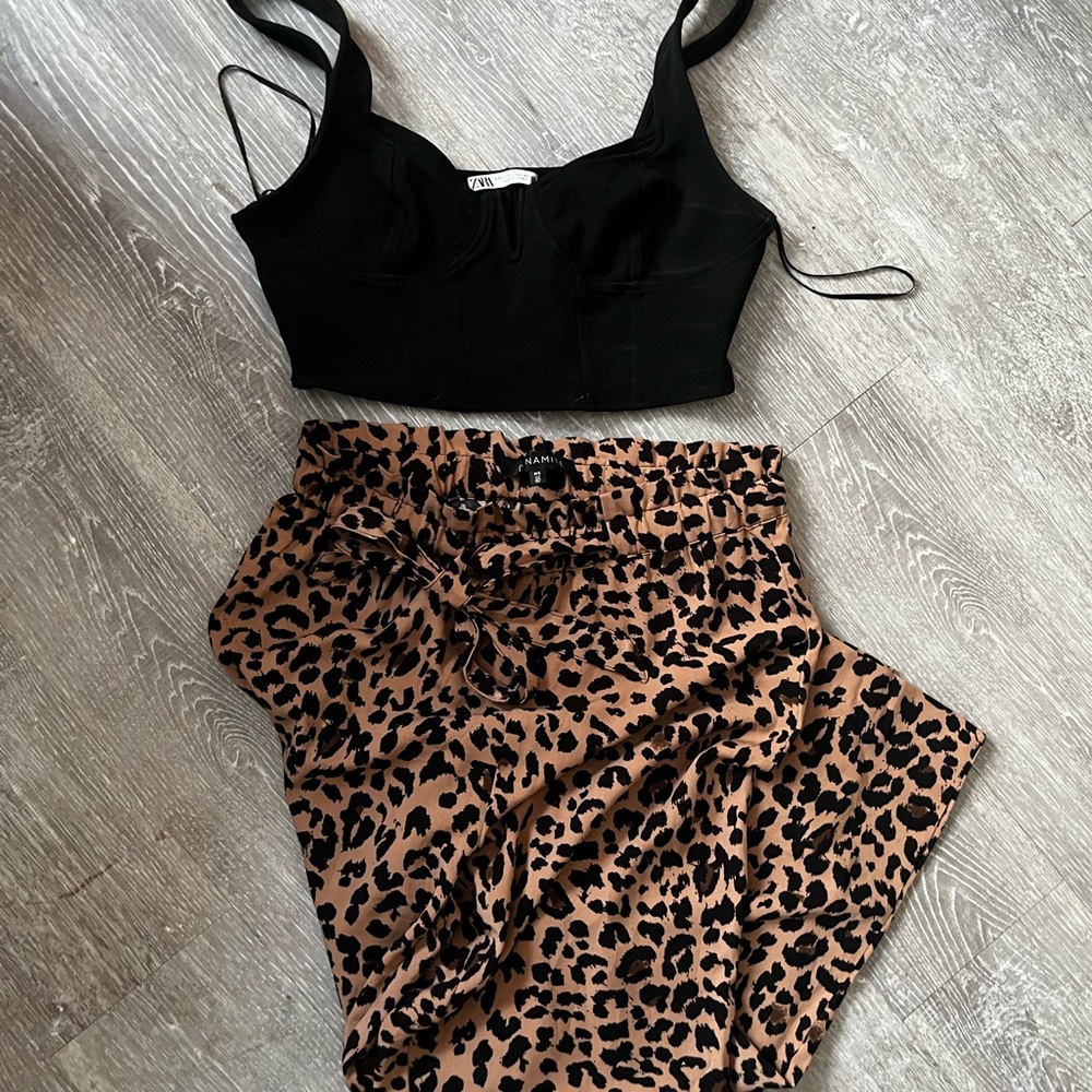 Zara Bustier Black Top